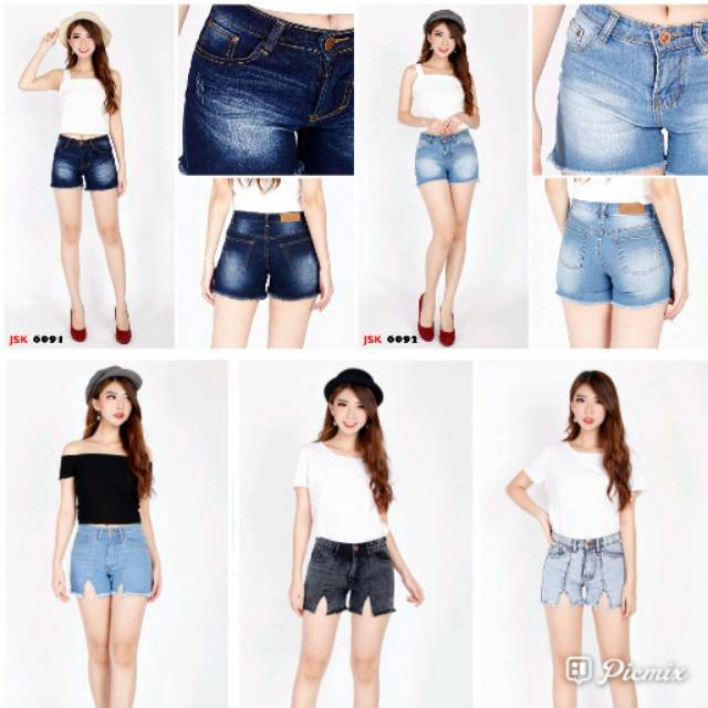 SALE JSK jeans Hotpants Cut Depan