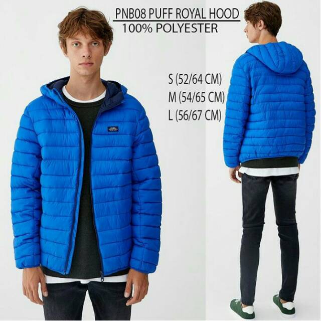 Pull and bear puffer royal jacket