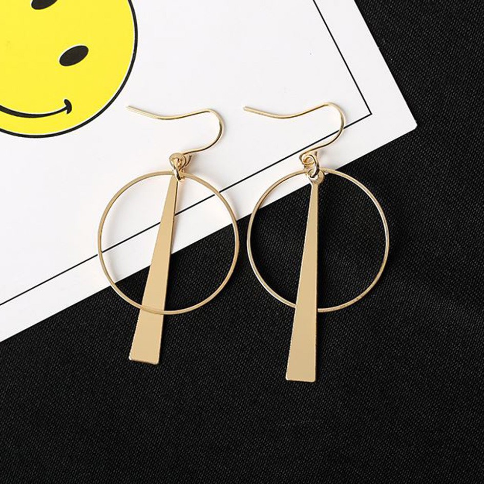 OILA anting fashion bulat geometric long fashion earrings (3E4) jan164