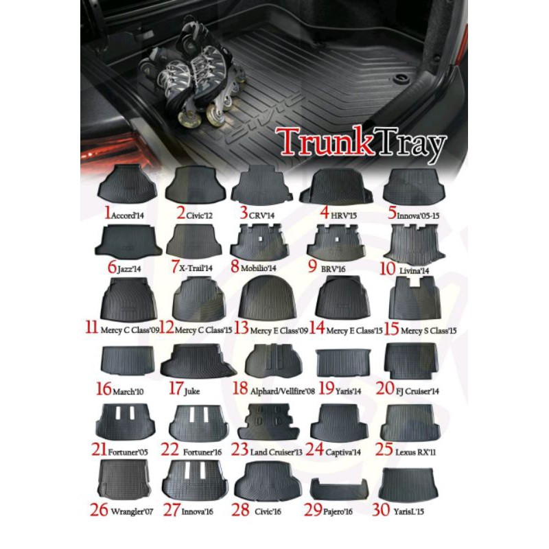 Trunk Tray / Karpet Bagasi Mobil