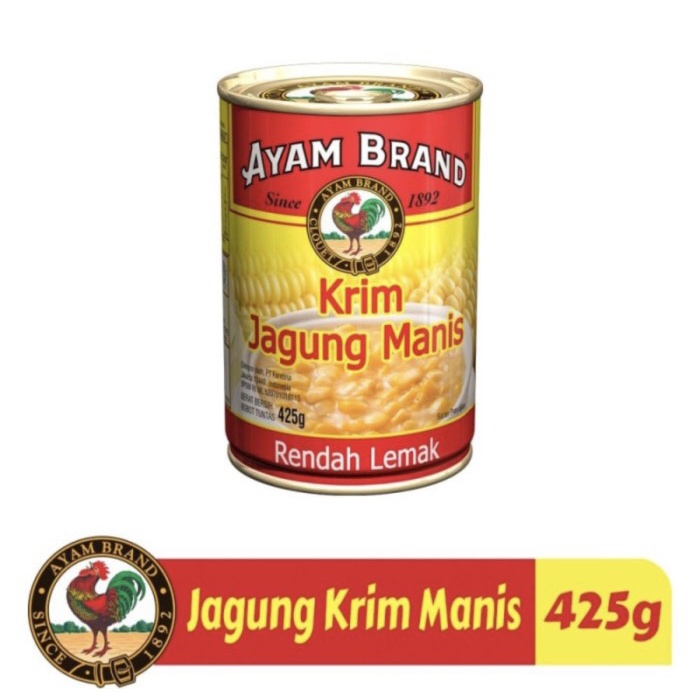 

Jagung Krim Manis Kaleng. Ayam Brand