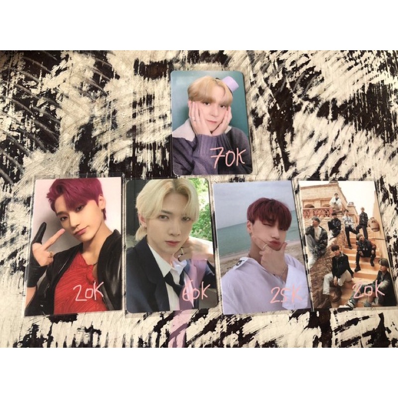 photocard ateez san yeosang yunho fever pt 2 pt 3 pob pc group