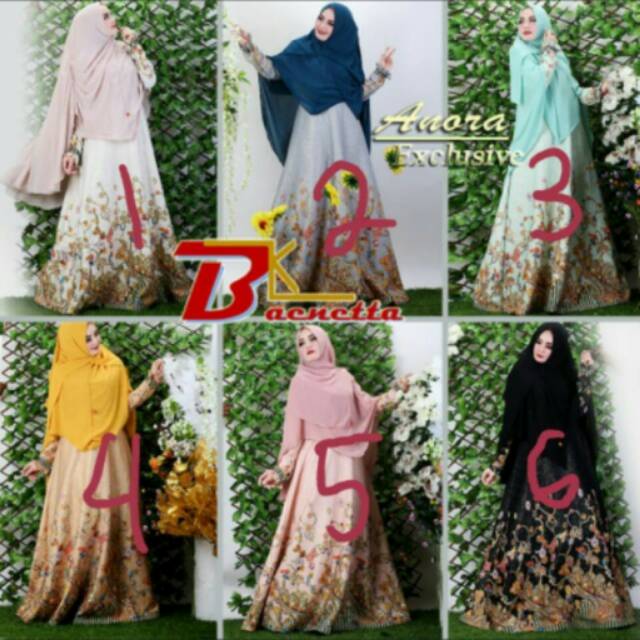 Anora Exclusive by Baenetta | Gamis Branded | Gamis Syari | Gamis Pesta | Gamis Mewah