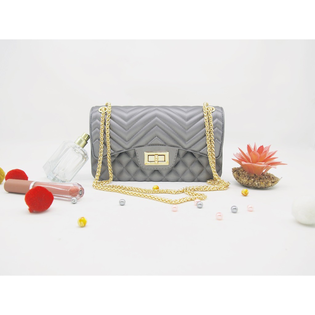 (bukan murahan)#1822 Tas Jelly Cassandra Model baru tas tangan selempang wanita waist hand sling bag