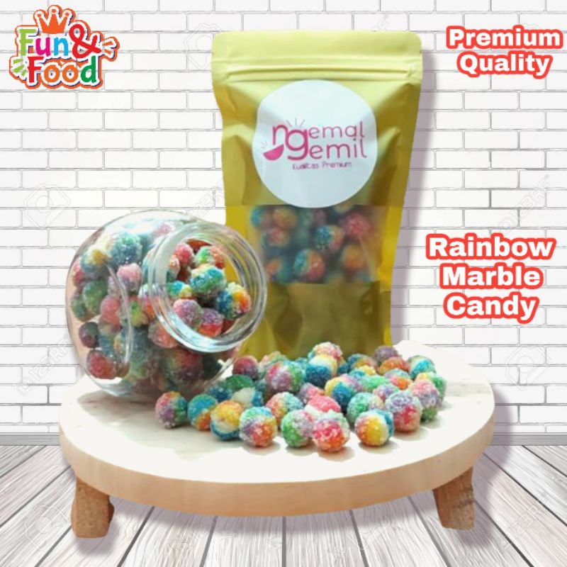 

Rainbow Marble Candy | Permen Pelangi / Permen Gula Pelangi