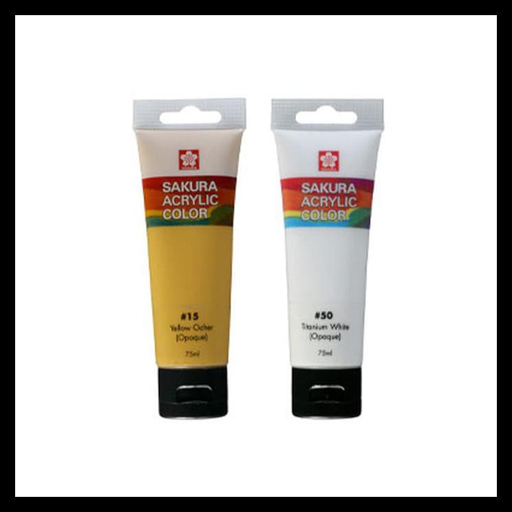 

BARU SAKURA ACRYLIC COLOR 75ML TUBE PERALATAN MELUKIS MURAH MERIAH