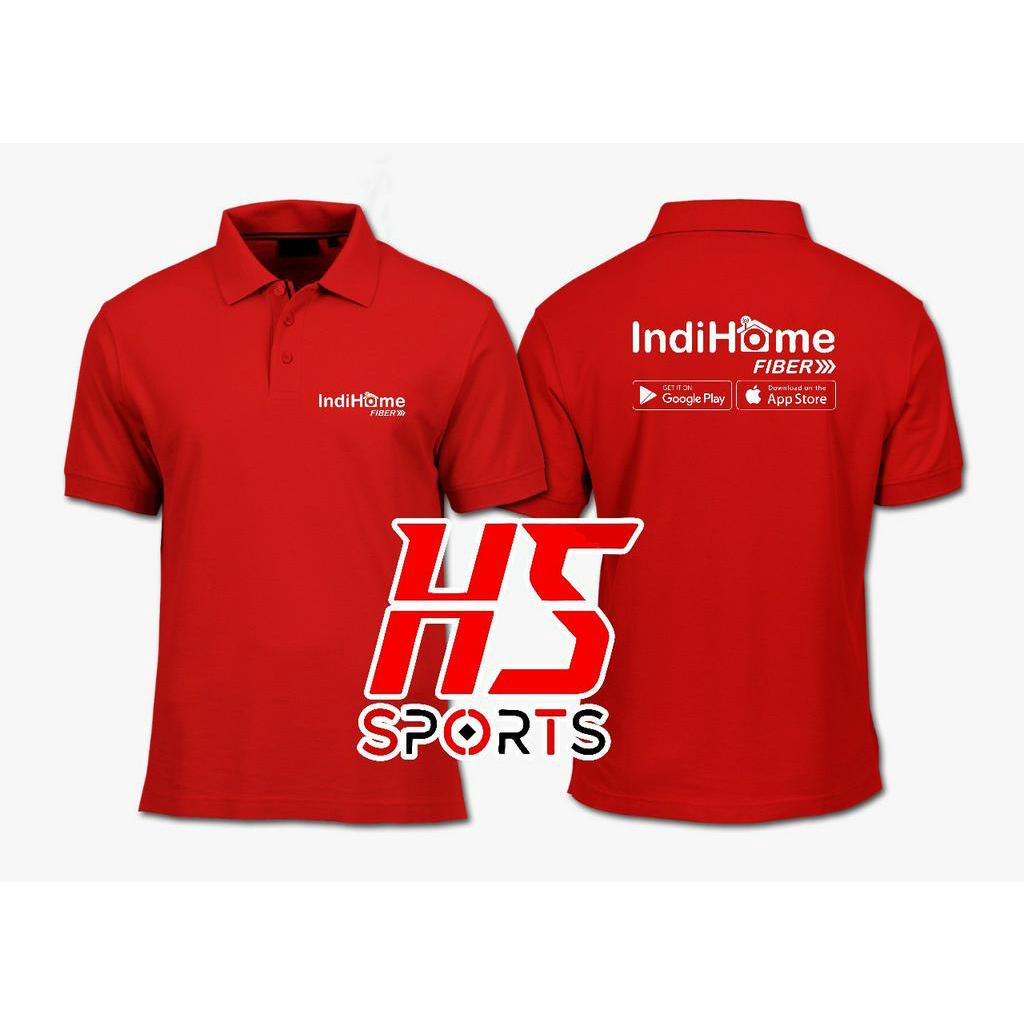 BAJU Polo Shirt Kaos Polo Indihome Fiber Telkom - Polo My Indihome fiber