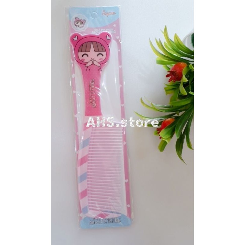 Sisir Gagang Karakter / Sisir Gagang Kepala motif kartun