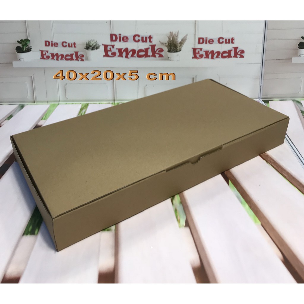 

kardus uk. 40x20x5 cm kotak box karton Die Cut