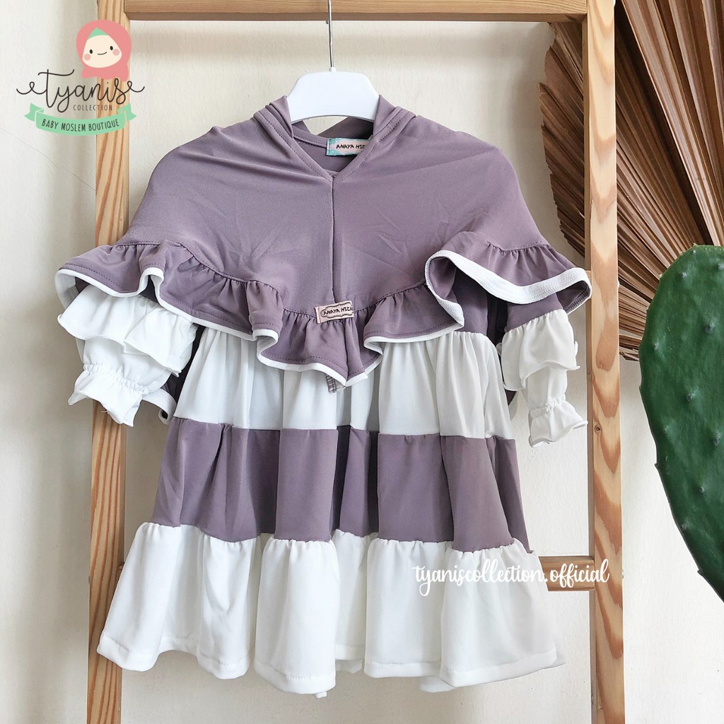 GAMIS ANAK PEREMPUAN SYAKIRA NAYA UMUR 1-6TAHUN GAMIS ANAK