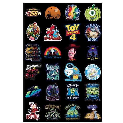 A38 STICKER 10PCS (DISNEY PIXAR MIX) anti air notebook scrapbook label motif kartun superhero super hero unik lucu atk alat tulis kantor murah viral termurah kartun komputer leptop handphone hp smartphone koper laptop tembok kulkas disney anime