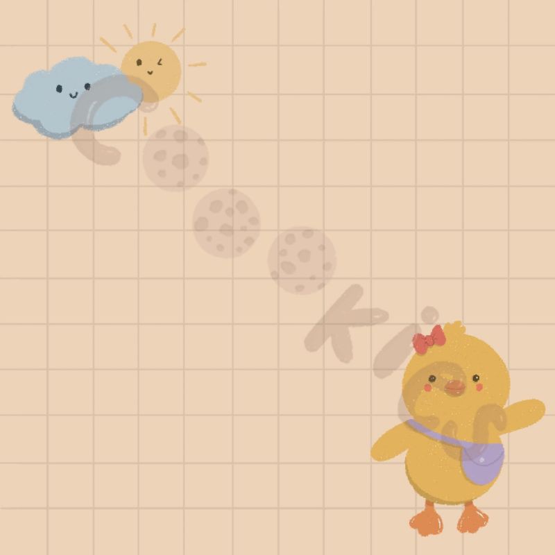 

✨COOO.KIES cute duck in a sunny day memo paper