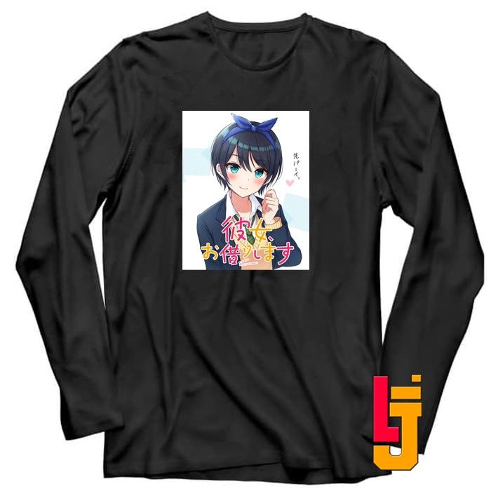 Kaos Baju Lengan Panjang Anime Ruka sarashina Rent a Girlfriend Distro Kanojo Okarishimasu 02