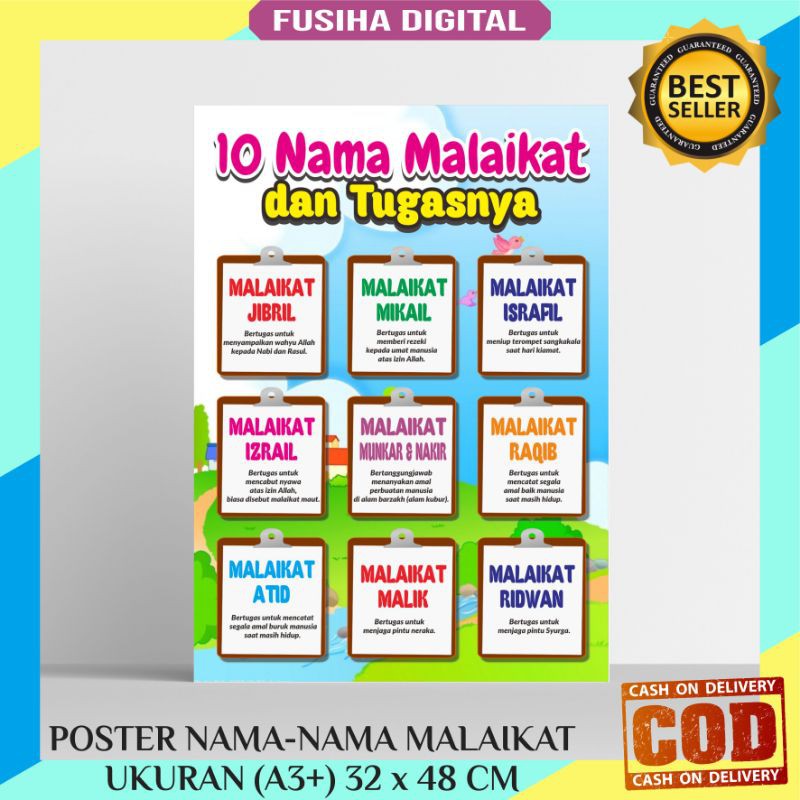 Poster Nama Malaikat Shopee Indonesia