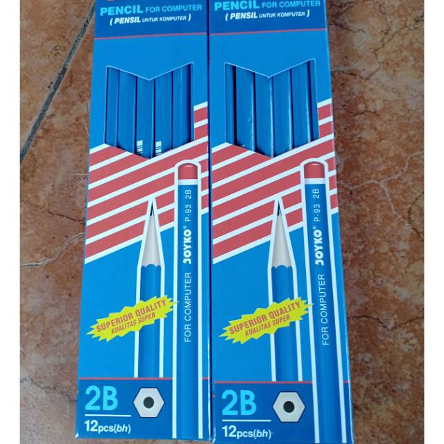 

(80gr) 1pak pensil kayu serut joyko 2b