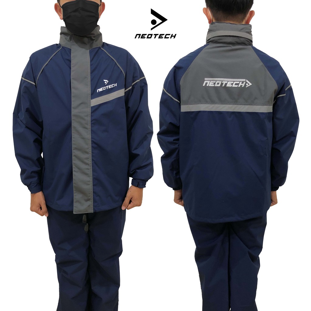 Jas Hujan Neotech Setelan NTRC0004 NAVY Rain Suit Racing Riding Gear