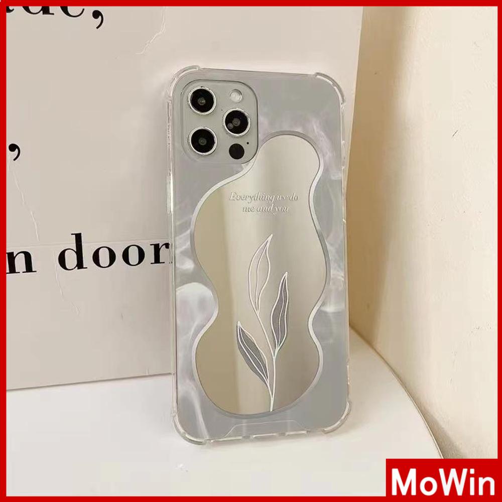 iPhone Case Acrylic HD Mirror Laser Airbag Shockproof Protection Camera Tulip Flowers Compatible For iPhone 11 iPhone 13 Pro Max iPhone 12 Pro Max iPhone 7 Plus iPhone xr xs max