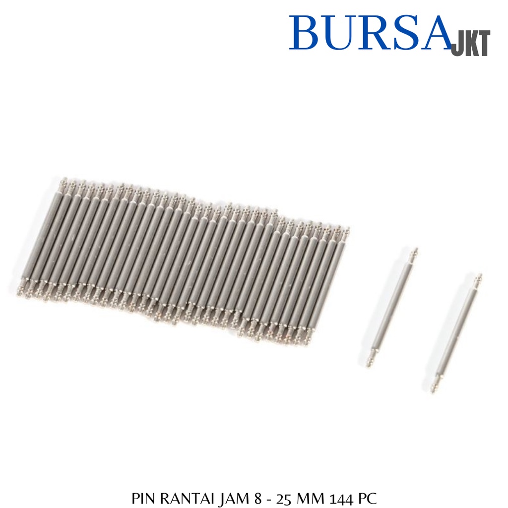 PIN RANTAI JARUM JAM TANGAN PENGGANTI PIN YANG RUSAK / HILANG 8 - 25 MM 144 PC