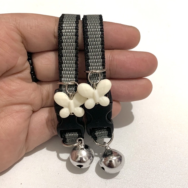 Kalung Kucing kupu-kupu cantik lonceng 14mm