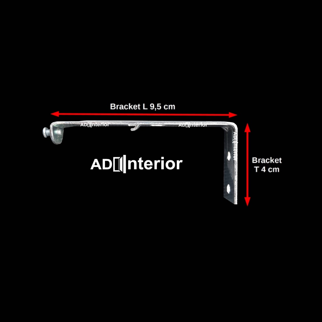 Bracket Dinding Vertical Blind
