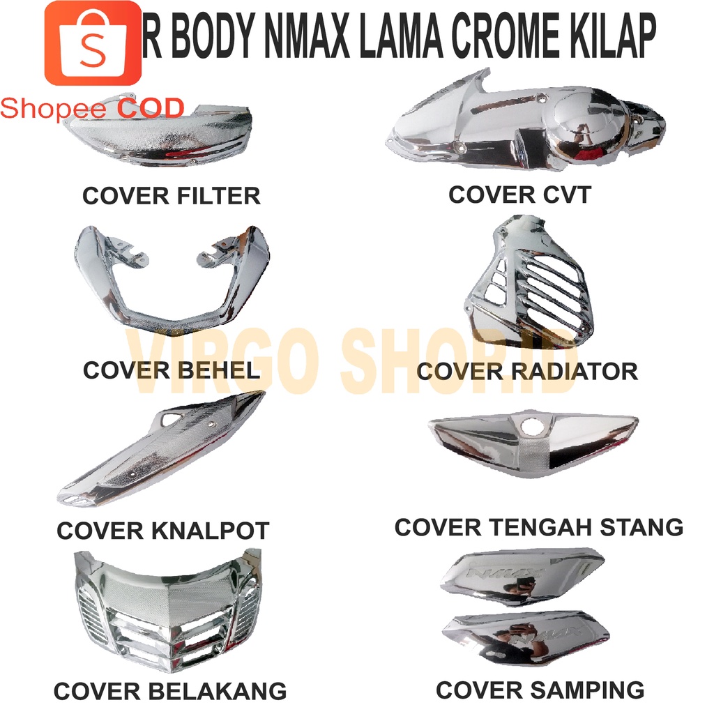 Cover Body Nmax Old Full Set / Cover Radiator Nmax Old / Cover Cvt Nmax Old / Cover Behel Nmax Old / Cover Knalpot Nmax Old / Cover Samping Nmax Old / Cover Tengah Stang Nmax Old / Cover Filter Udara Nmax Old