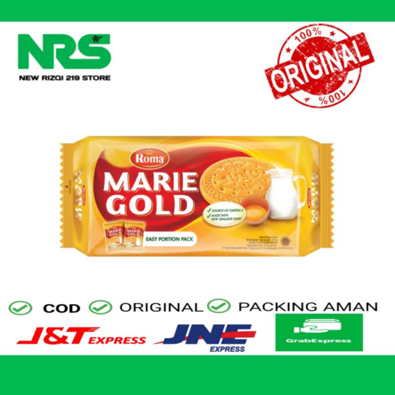 

Roma Marie Gold 240g Biskuit Marie Susu Enak