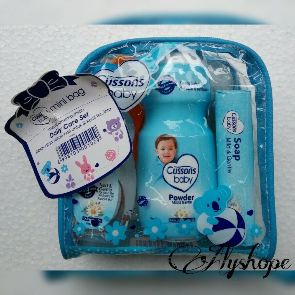

CUSSON BABY GIFT BAG MEDIUM PACK PERAWATAN SEHARI-HARI UNTUK SI KECIL TERCINTA ISI 7 ITEM