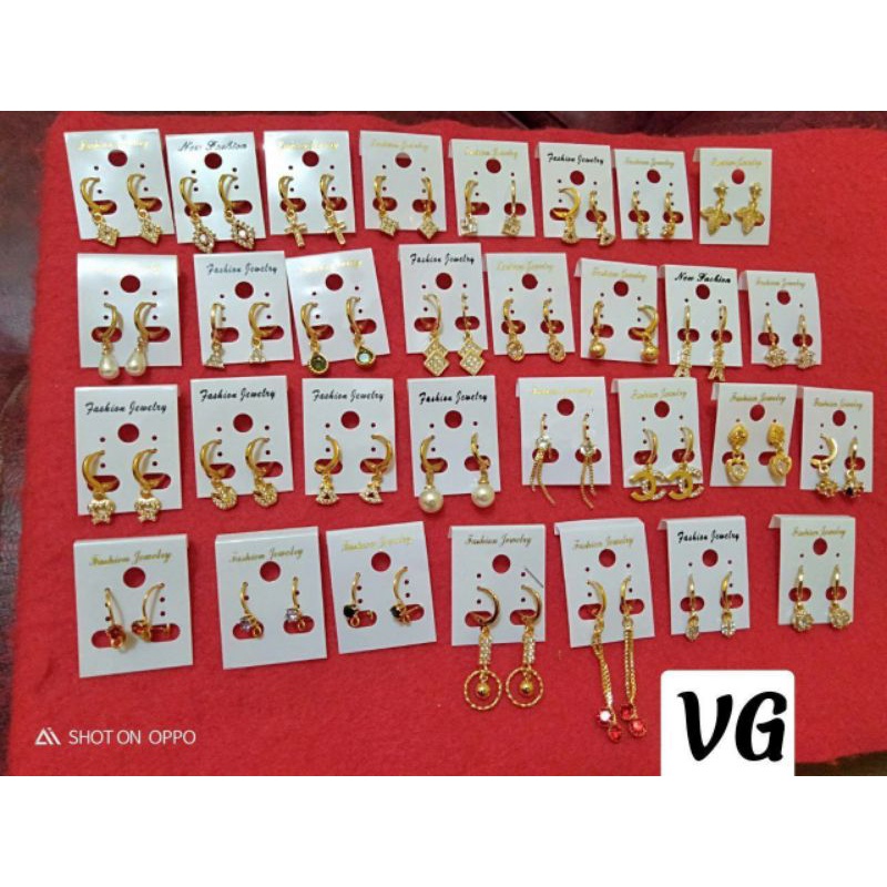 Anting yaxiya motif random tdk bisa pilih model harga sale diskon termurah