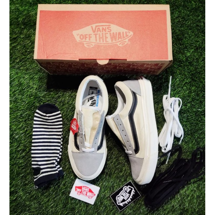 SEPATU V4NS OLD SKOOL GREY MOCCA LIS HITAM OG SEPATU SNEAKERS PRIA  SNEAKERS WANITA SEPATU SNEAKERS