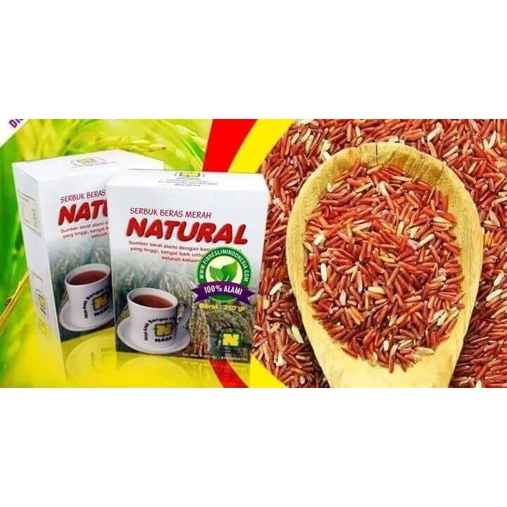 

serbuk beras merah natural ukuran besar