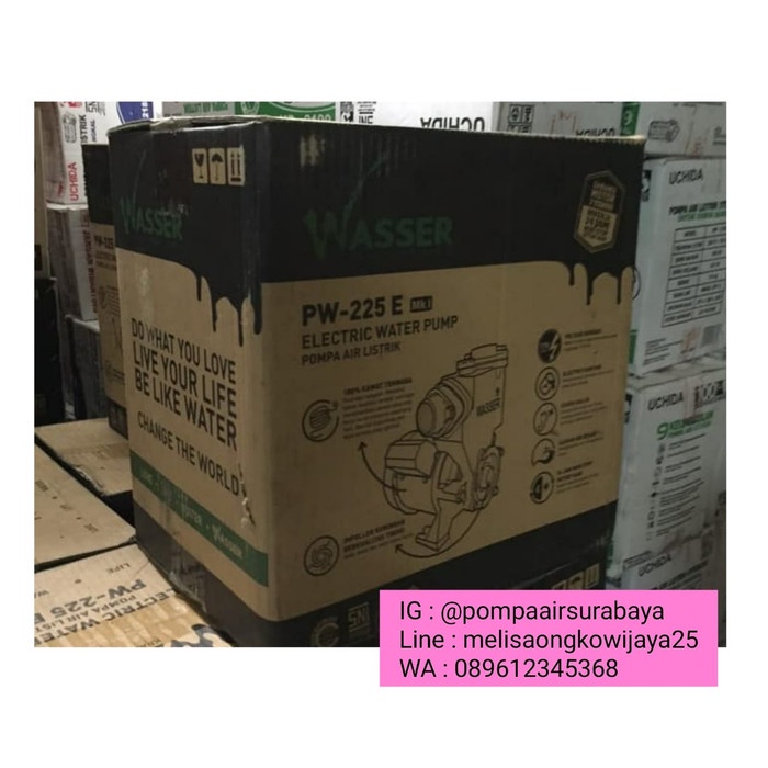 Garansi Resmi Original Pompa Air Wasser PW 225 E WASER PW225E