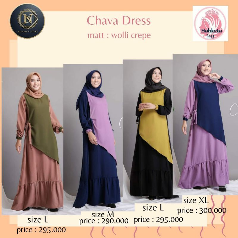 Chava dress  + free hijab by Nadheera Luxury