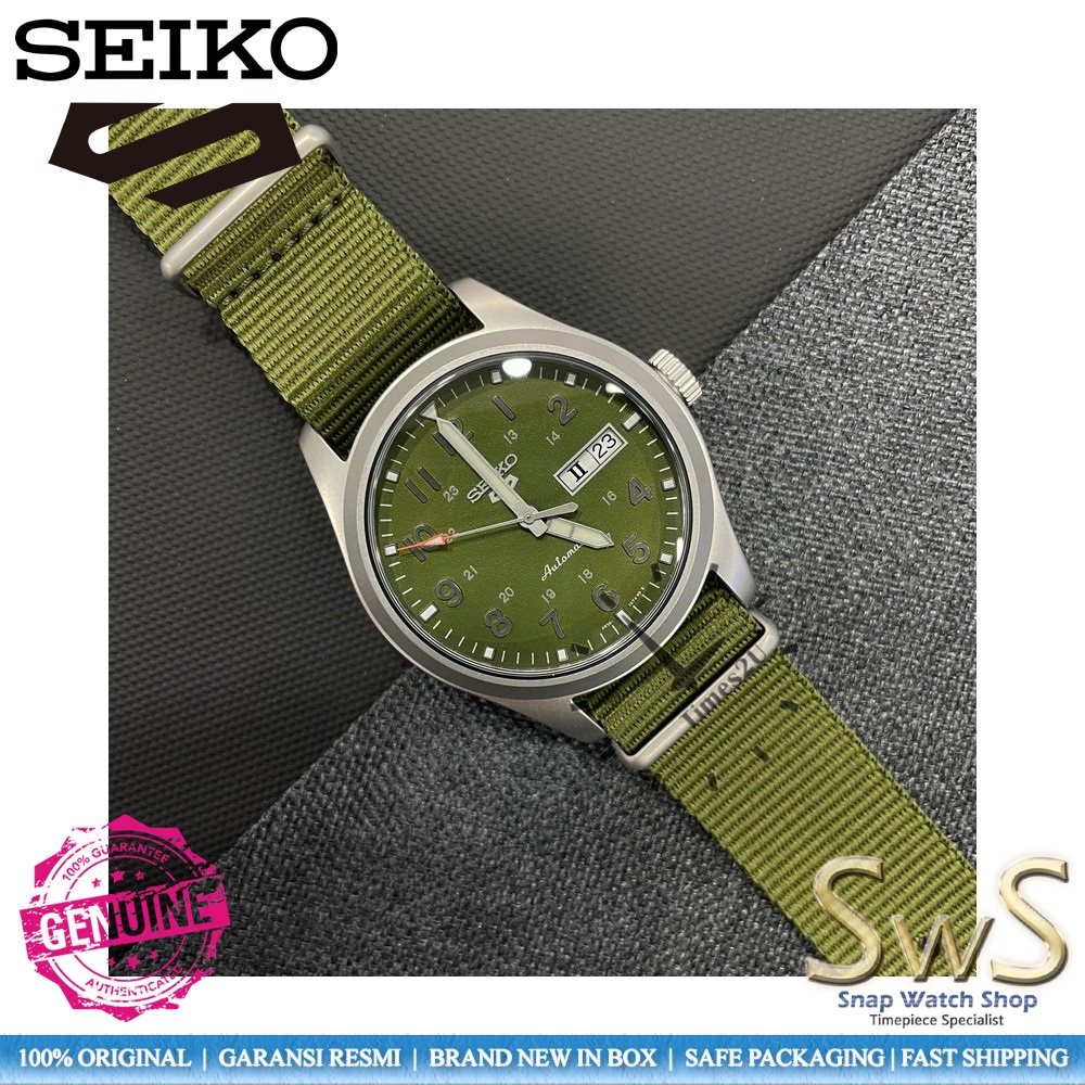 Jam Tangan Pria Seiko 5 Military SRPG33K1 Automatic Original