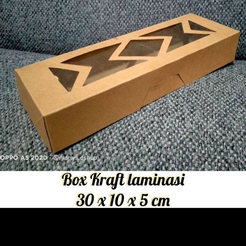

Box Kraft laminasi 30 kotak brownies 30