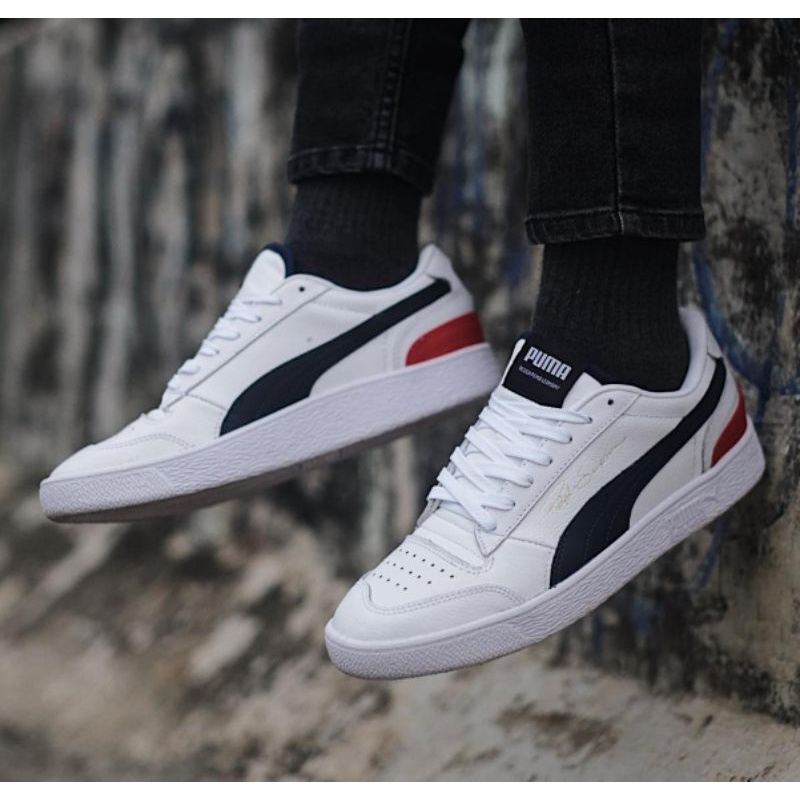 PUMA RALPH SAMPSON LOW WHITE/PEACOAT/RED BNWB
