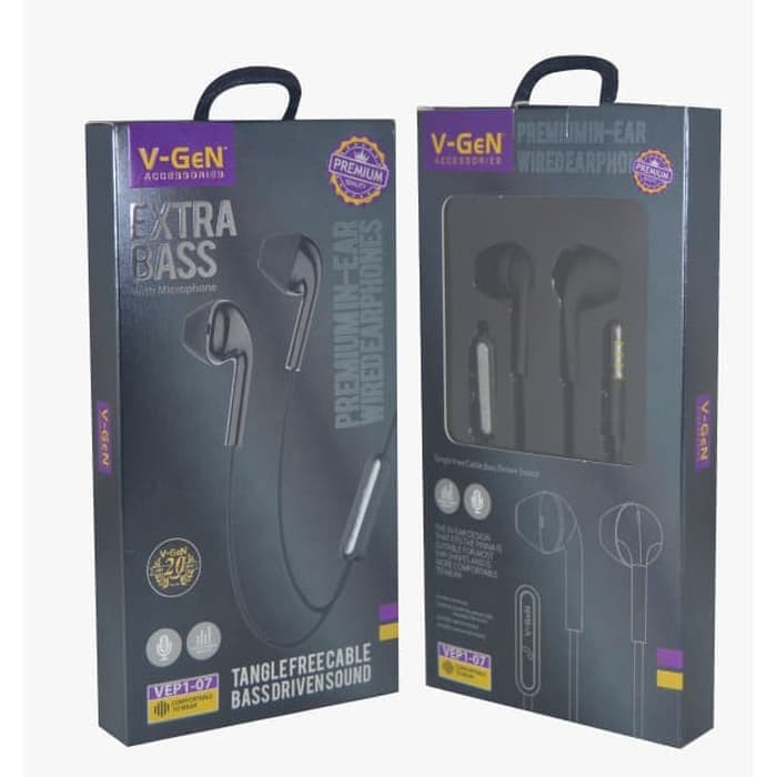 EARPHONE + MIC VGEN HD SOUND EXTRA BASS