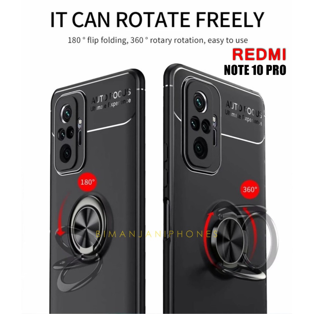 Redmi Note 10 Note 10S Redmi Note 10 Pro Soft Case Auto Focus Invisible Magnetic IRing