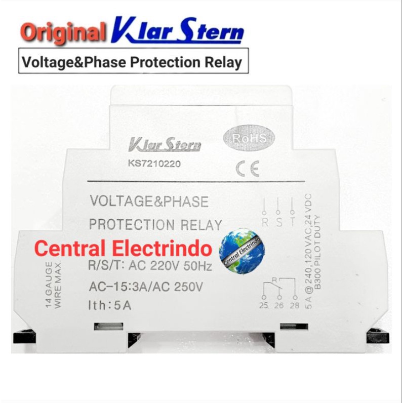 Three Phase Voltage &amp; Phase Protection Relay KS7210 AC 220V.