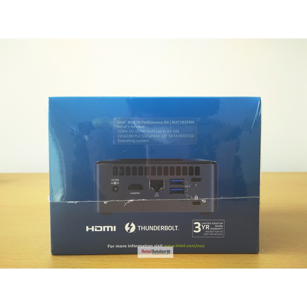 Intel NUC10i3FNH Core i3-1011U 4.10GHz - Barebone Mini PC Kit