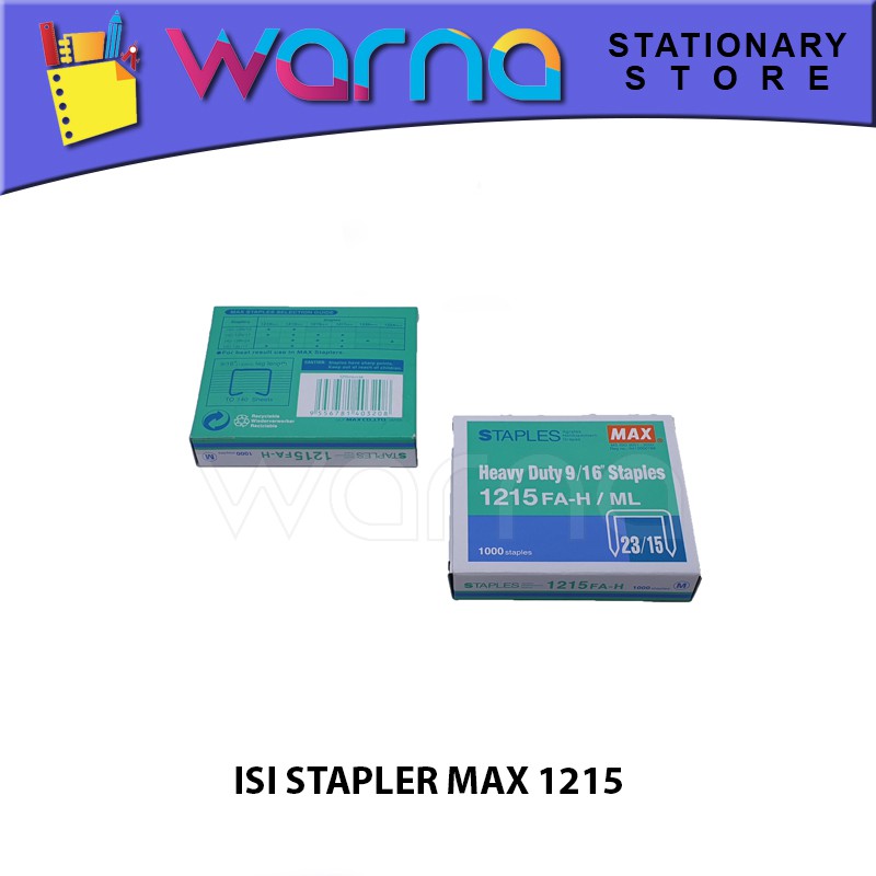 

REFIL STAPLER ISI STAPLES MAX 1215
