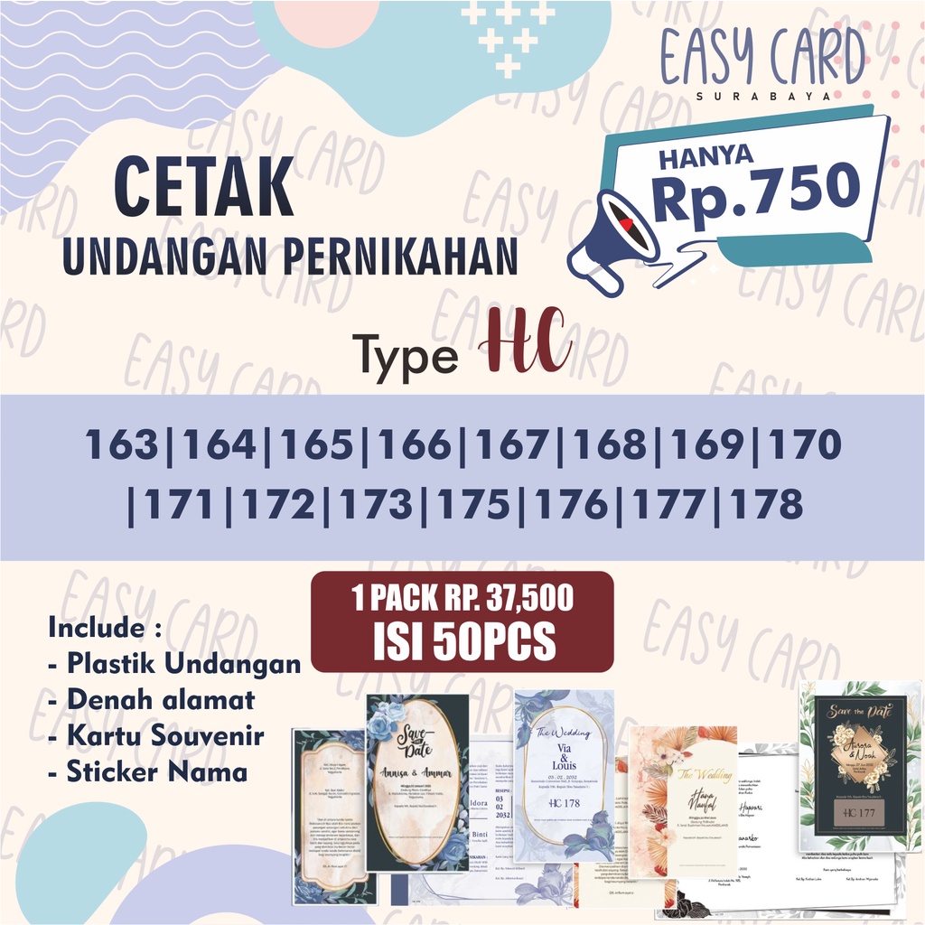 

CETAK UNDANGAN PERNIKAHAN | HARGA TERJANGKAU (Type HC)