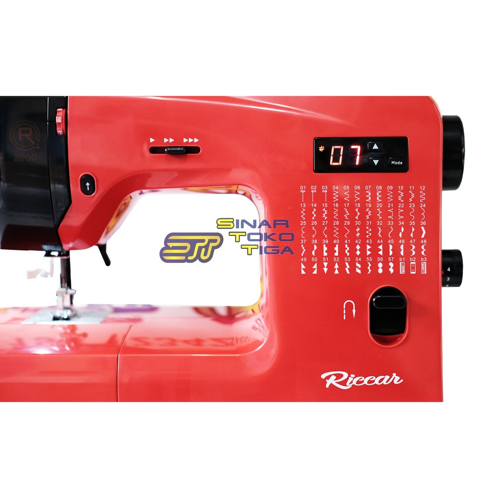 RICCAR 2200 MESIN JAHIT PORTABLE DIGITAL COMPUTERISED