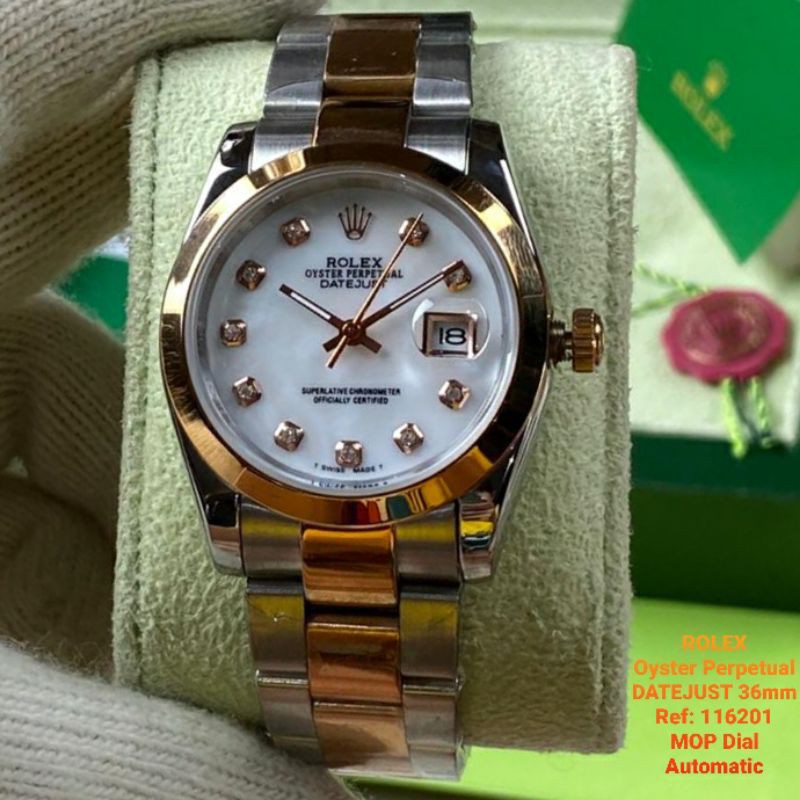 Jam Tangan Wanita ROLEX Oyster Perpetual Datejust 36mm Ref: 116201 Automatic