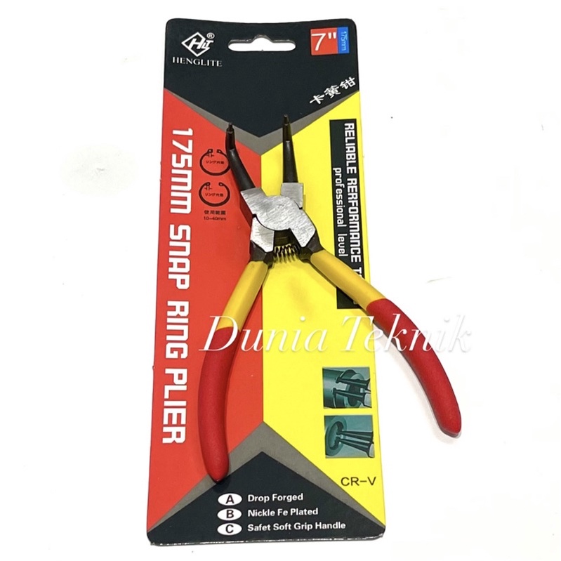 Tang Snap Ring Tutup Bengkok 7” Tang Spie 7 Inch Tang Snap Ring Plier Tang Spi Buka Ring Tang