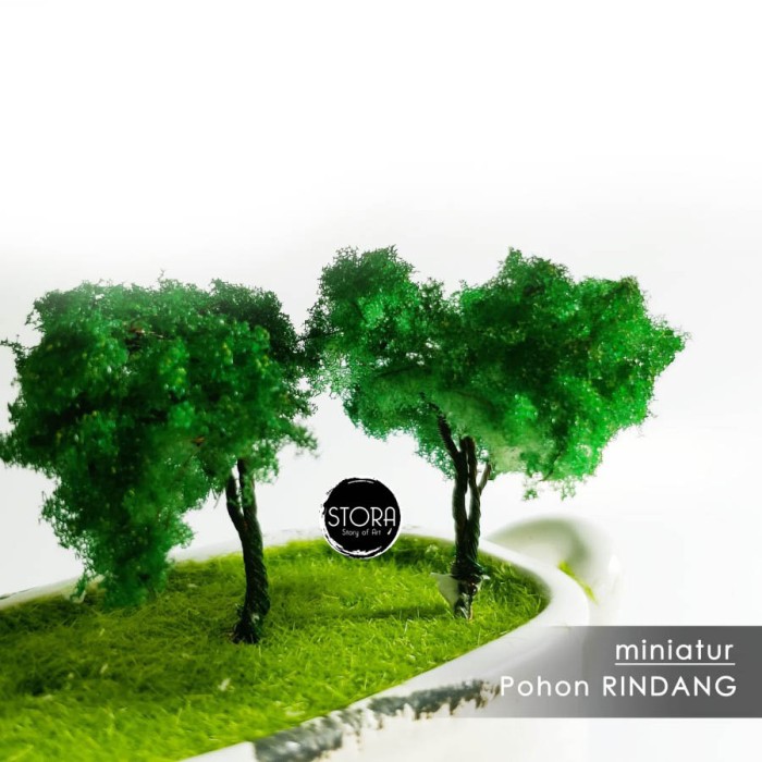MAKET POHON RINDANG / Diorama maket Pohon Rindang - 6 cm