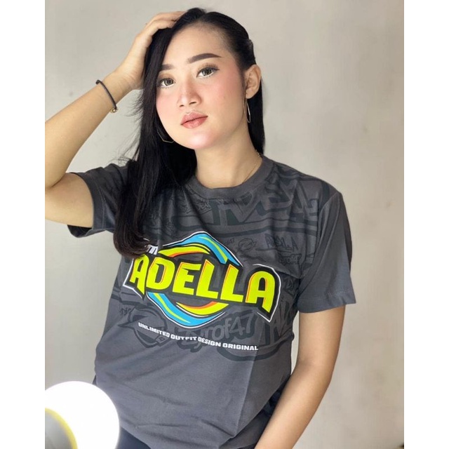 KAOS OM ADELLA Original 100% By Zyrof-pakaian pria wanita dewasa, kaos distro keren anti mahal