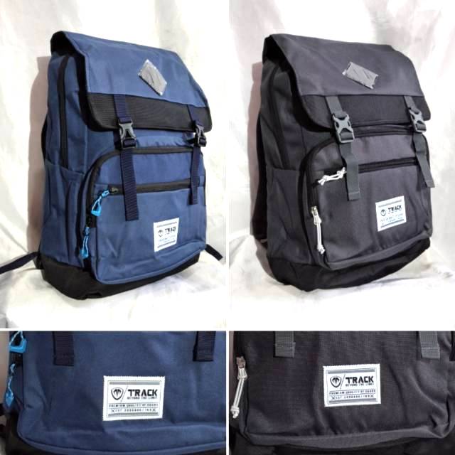 Tas ransel laptop vintage - daypack - backpack - Track by Tracker 79TR065  original free rain cover