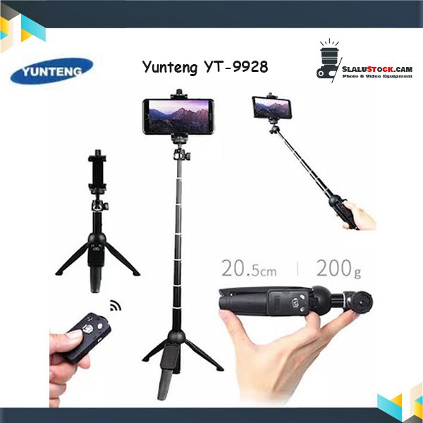 Yunteng YT-9928 Tripod Monopod Tongsis Selfie Stick Camera Yunteng YT 9928 Remote Control Bluetooth
