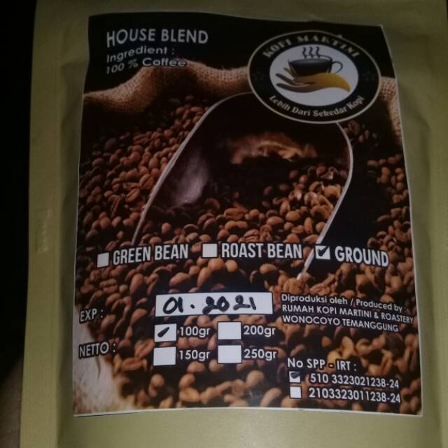 

House blend coffe || kopi martini