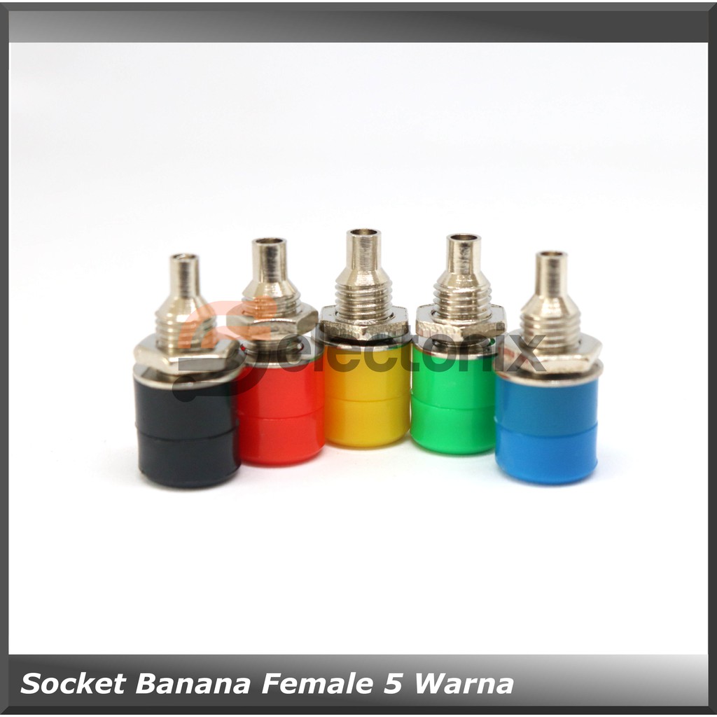 Socket Banana Female | 5 Warna [BHK-01]